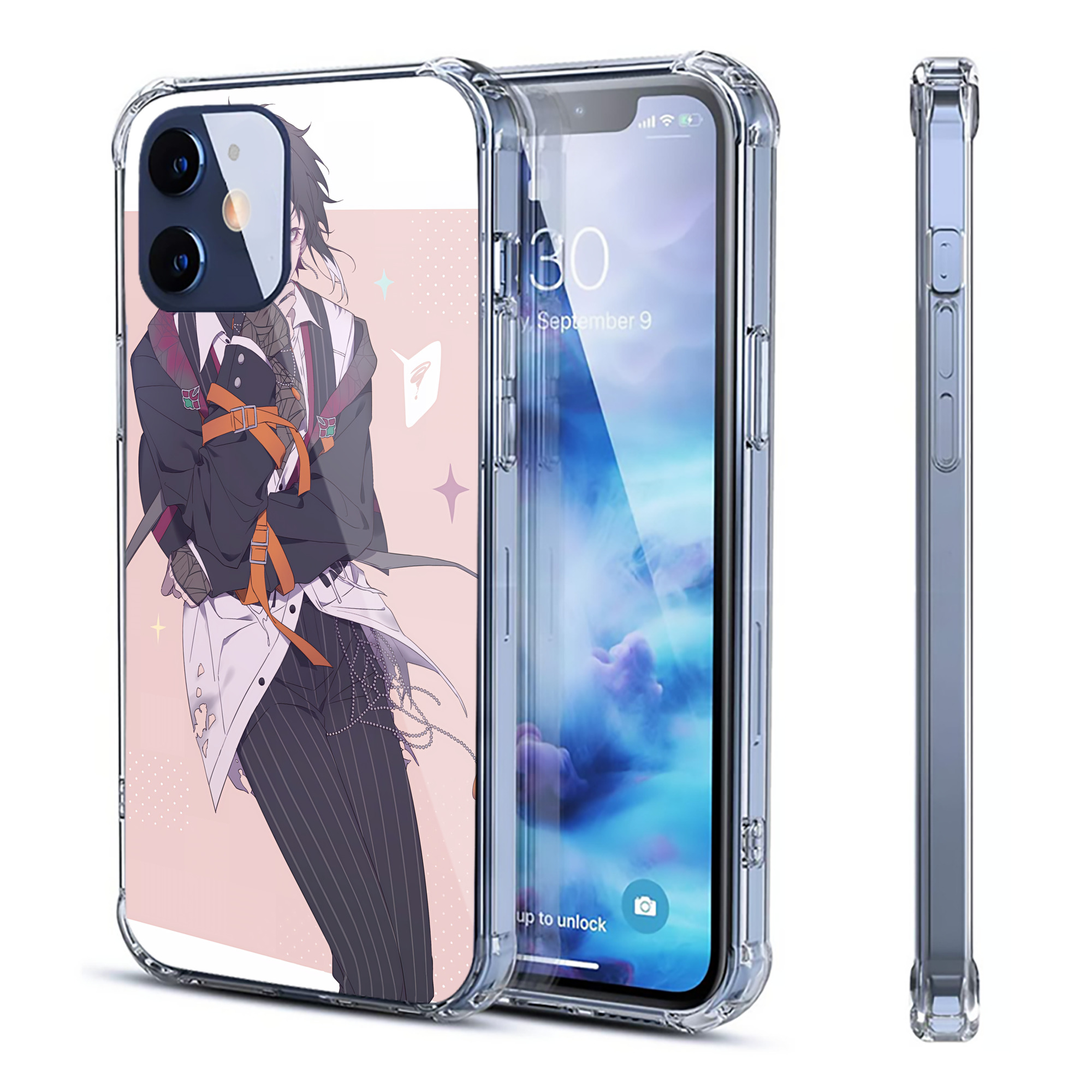 （画像用） 文豪ストレイドッグス Bungo Stray Dogs 【iPhone 12シリーズ対応】透明スマホケース（クリアソフトケース）